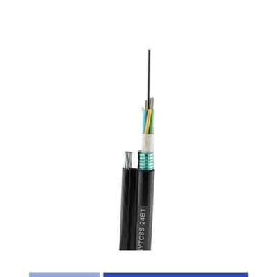 comprar 12 núcleos de cable de fibra óptica aérea de modo único 9/125um con cable de acero PE GYTC8S fabricación en línea