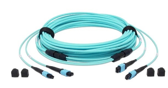 comprar 24 fibra OM3 MTP® Fibra óptica de cable troncal femenino OM3 Multimodo 3m LSZH fabricación en línea
