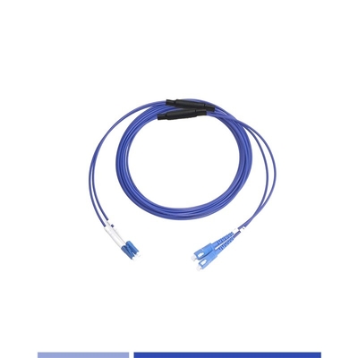 comprar Cordón blindado de parches de fibra para exteriores de modo único duplex 1m LSZH chaqueta de funcionamiento estable fabricación en línea