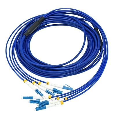 comprar 4 núcleos de fibra óptica blindada de parche de cable LC LC de modo único G652D 3m Jumper de fibra blindada fabricación en línea
