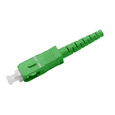 comprar Un solo modo SC APC Conector de fibra óptica Simplex 2.0mm botón fabricación en línea
