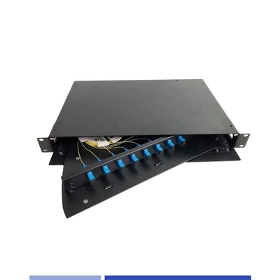 comprar Panel de parches de fibra óptica 12 puerto SC Simplex rotativo 1U 19 