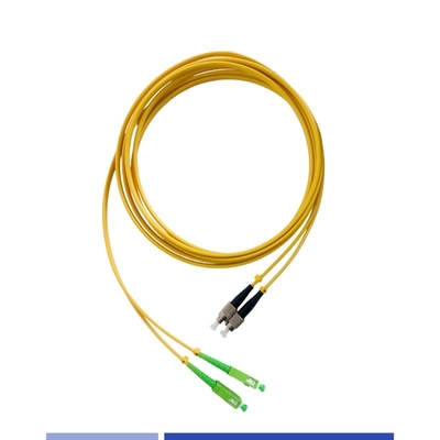 comprar 3m Cordón de parches de fibra óptica SC/APC-FC/UPC Duplex LSZH Cables de parches de modo único de alta velocidad fabricación en línea