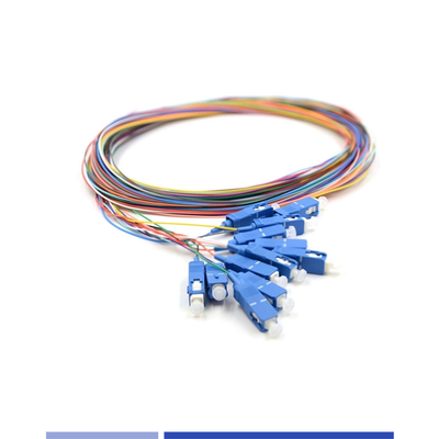 comprar OS2 Fibra de modo único Pigtails 6 fibras SC UPC LSZH 1m Para soluciones FTTH fabricación en línea