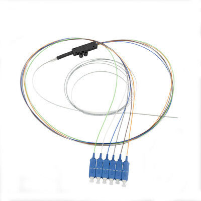 comprar 6 Fibras SC/UPC Cable de Cinta de Fibra Óptica Monomodo LSZH 1m fabricación en línea