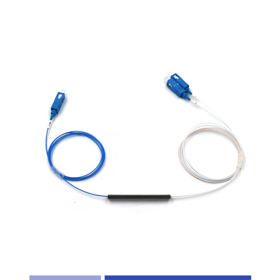 comprar Modulo pequeño 1x2 divisor óptico sin bloques SC/UPC de modo único 900μM fabricación en línea
