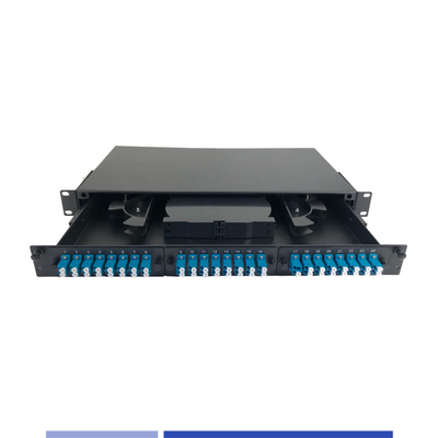 comprar 1U panel de parche de fibra óptica 24 puertos LC Duplex 19