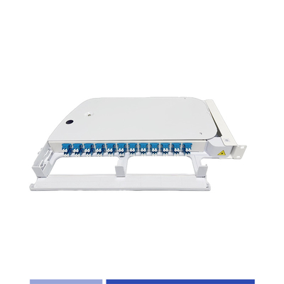comprar 12 puertos 24 panel de parches de fibra rotativo ABS plástico 19 