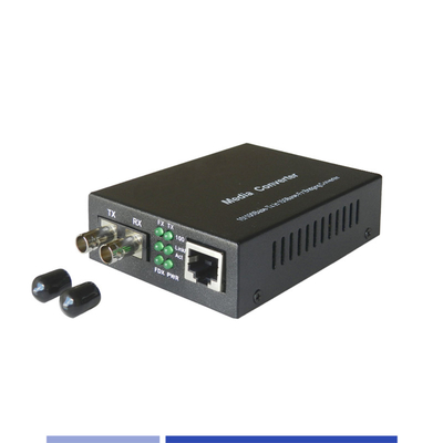 comprar Convertidores de medios de fibra 10/100Mbps SMF de modo único 1310nm ST doble 20KM fabricación en línea