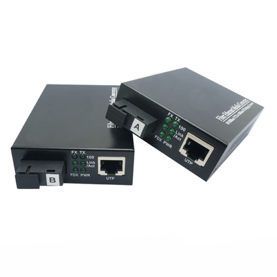 comprar Convertidores de medios de fibra BIDI 10/100Mbps SMF de modo único TX1310nm/RX1550nm Simplex SC 20KM fabricación en línea
