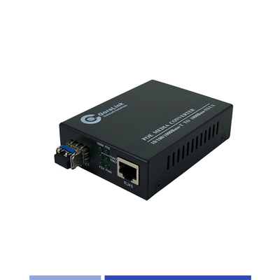 comprar Convertidor de medios de fibra 10/100/1000Mbps SMF de un solo modo 1310nm ranura SFP doble 20KM fabricación en línea