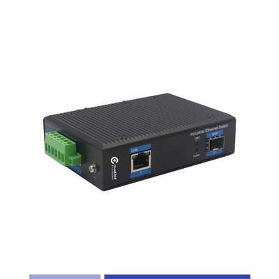 comprar Convertidor de medios de fibra industrial 10/100/1000M 1 SFP con 1 puerto RJ45 Single-mode SMF Duplex 1310nm 20KM fabricación en línea