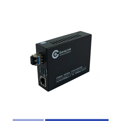 comprar Convertidor de medios de fibra 10/100/1000Mbps SMF de un solo modo 1310nm Foro SFP doble 40KM fabricación en línea