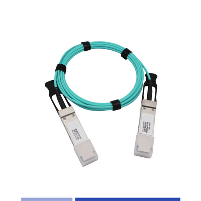 comprar Cable óptico activo 40G ((AOC) QSFP+ OM3 Cable activo 1m LSZH Aqua fabricación en línea