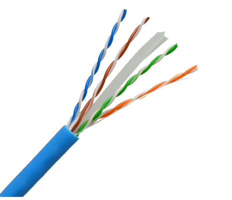 comprar Cat6 23AWG Cable Ethernet UTP Cobre sólido 4 pares PVC azul 305Mtr fabricación en línea