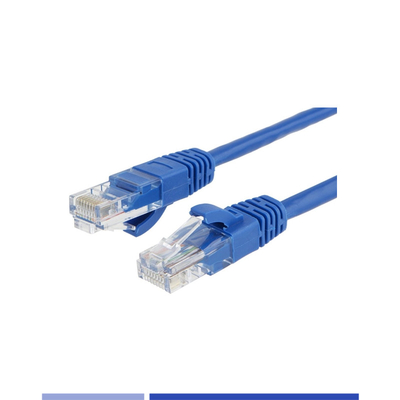 comprar UTP 24AWG Cordón de parche Cat6 en cadena PVC 1m Cordón de parche de cobre Azul fabricación en línea