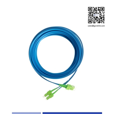 comprar Cable de conexión de fibra blindada SC/APC monomodo dúplex 1m cubierta LSZH anti-roedores fabricación en línea