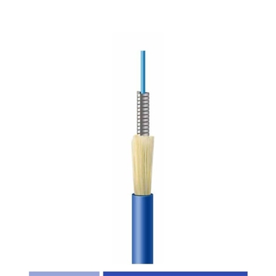 Cable blindado de fibra óptica para interiores de 12 hebras de modo único G652D LSZH chaqueta