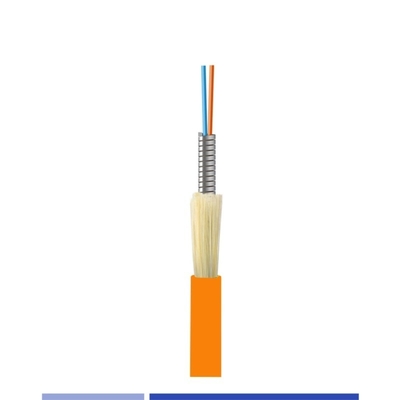 6 Fibra Multimodo Interior Exterior Blindado Fibra 900um Estrictamente amortiguado OM1 Riser