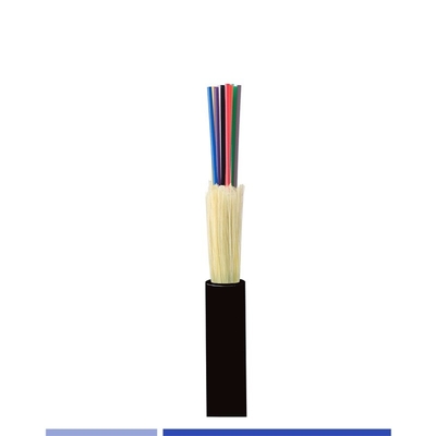 Cable de fibra de 12 hebras de buffer estrecho de modo único G652D Riser OFNR fácil de desprenderse