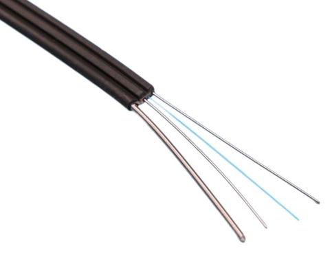 Cable de bajada de fibra óptica para exteriores 2 núcleos monomodo 9/125 G657A1 LSZH