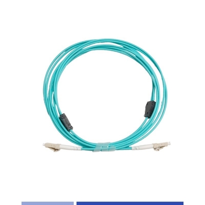 Multimodo OM3 Cordón de parche de fibra óptica blindado Duplex 1m LSZH chaqueta Lc a Lc Cable de fibra