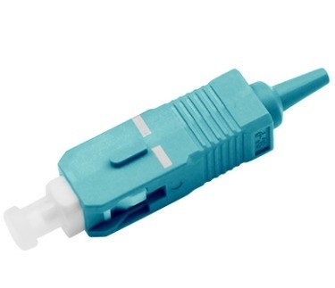 OM3 Multimodo SC UPC Conector de fibra simple Conector de fibra óptica de 0,9 mm