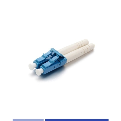 Un solo modo LC UPC Conector de fibra óptica dúplex 3.0mm botón
