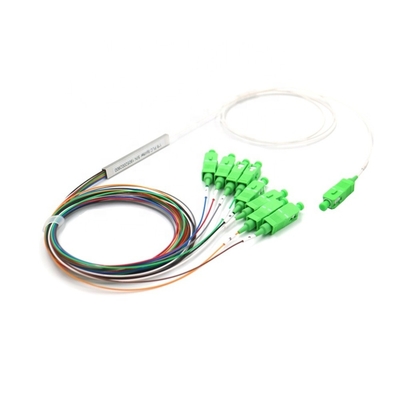 1x8 separador de fibra de modo único SC/APC, módulo pequeño sin bloques 900μM