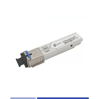 Transceptor de módulo BIDI SFP 1.25G de modo único 1550nm-TX/1310nm-RX SMF SC Simplex 20KM