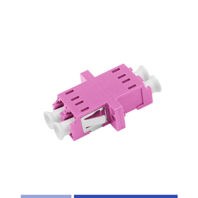 OM4 LC UPC conector dúplex de alta eficiencia versátil con brida magenta