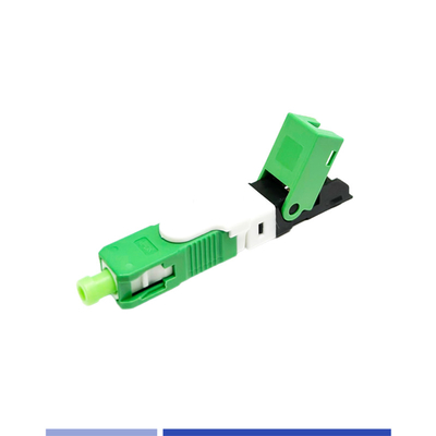 SC APC Conector rápido de fibra de modo único de alta precisión para la solución FTTH