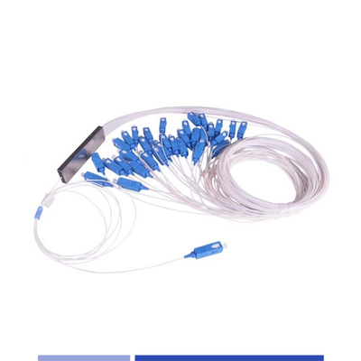Modulo pequeño de fibra óptica PLC Splitter sin bloque SC/UPC Modo único 900μM 1x16