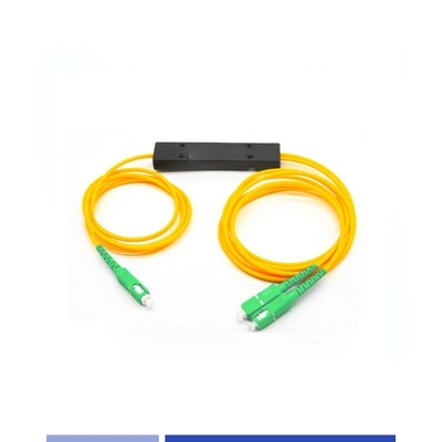 Alta precisión 1x2 PLC Fibra Splitter ABS módulo SC/APC modo único 2.0 mm
