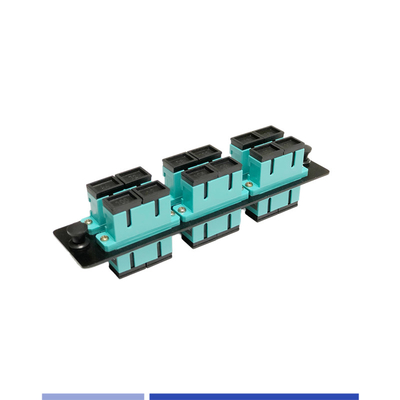 Panel de parche óptico SC Duplex OM3 6 puertos de acero laminado en frío personalizado