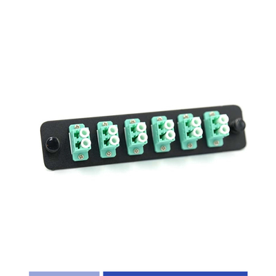6 Puerto Duplex Panel de adaptador de fibra LC de alta precisión Panel de parche de fibra exterior