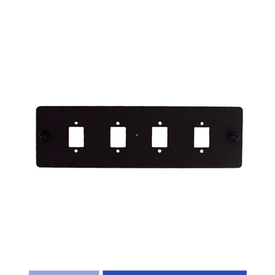 4 puerto de la placa de adaptador de fibra LC/SC panel de parche de fibra óptica descargado alta precisión