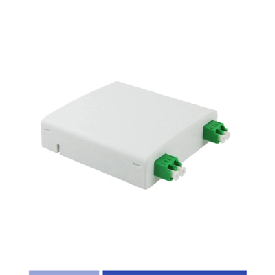 Caja de distribución de fibra óptica de adaptador LC/SC 2 núcleo 2 puerto caja de terminación de fibra interior